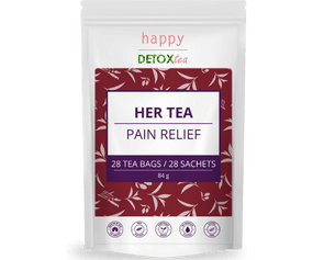 Thé anti-douleurs menstruelles - Her Tea Happy Detox Tea - 28 Sachets