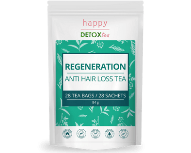 Regeneration - Thé anti chute de cheveux Happy Detox Tea - 4 semaines